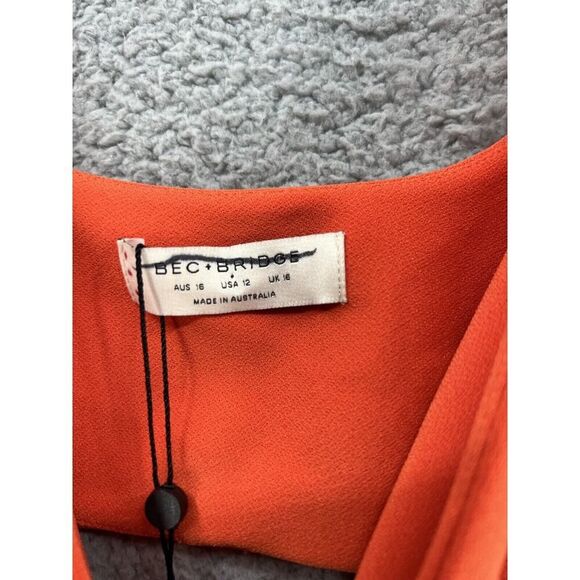 BEC & BRIDGE CLOVER TOP & MIDI SKIRT SET NECTARINE ORANGE SIZE 12 NEW - Picture 10 of 12